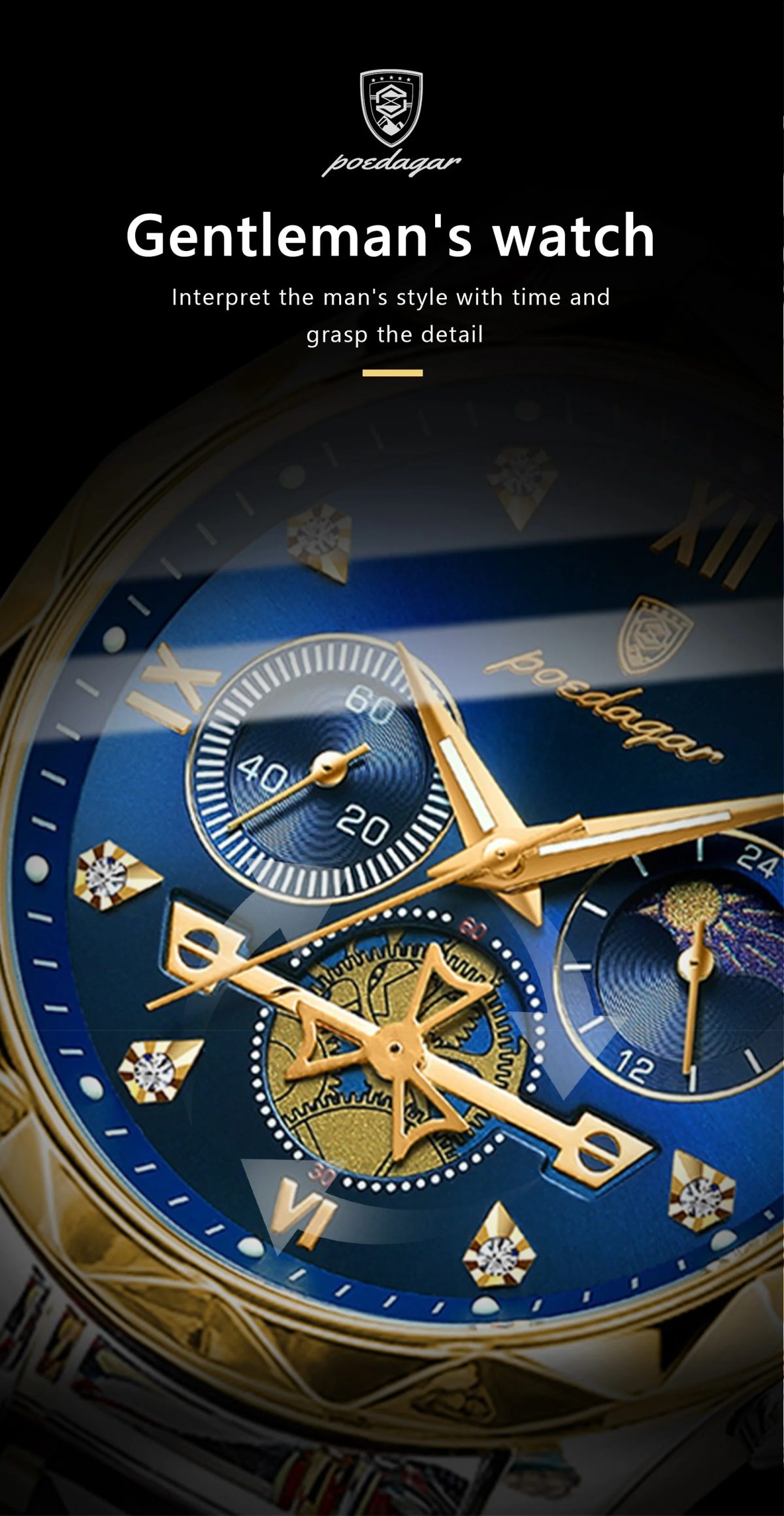 Poedagar 996 - Sliver Gold Blue - Image 5