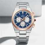 Naviforce 8048 CH - Sliver Rose Blue For Men - Image 2