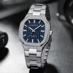 Curren 8458 For Men - Silver Blue - Image 2