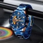 Curren 8402 - Rose Gold Blue - Image 2