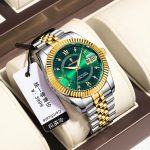 Poedagar 910 CH For Men - Silver Gold Green