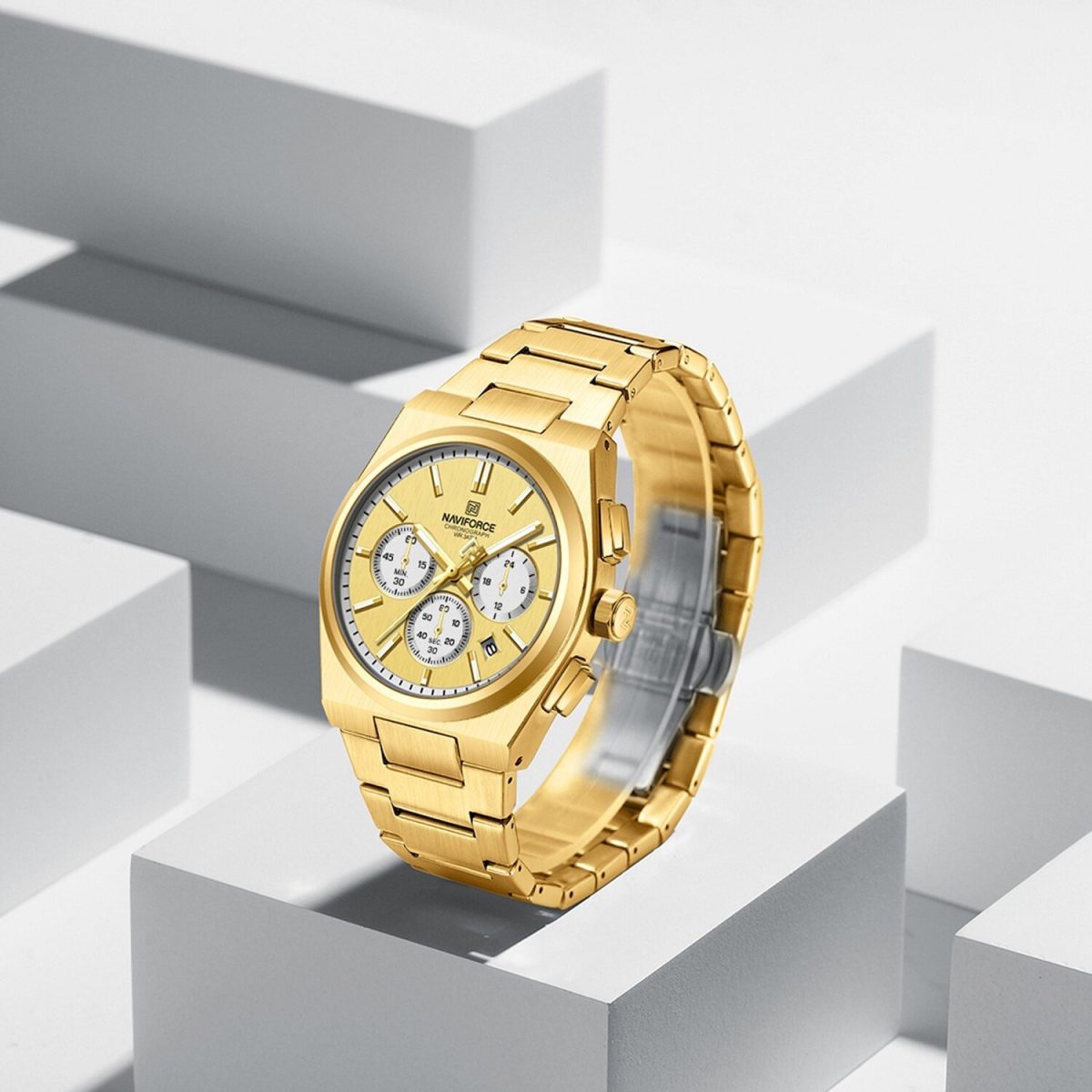 Naviforce 8048 CH - Gold For Women - Image 2