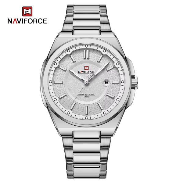 Naviforce 9212 CH Silver White